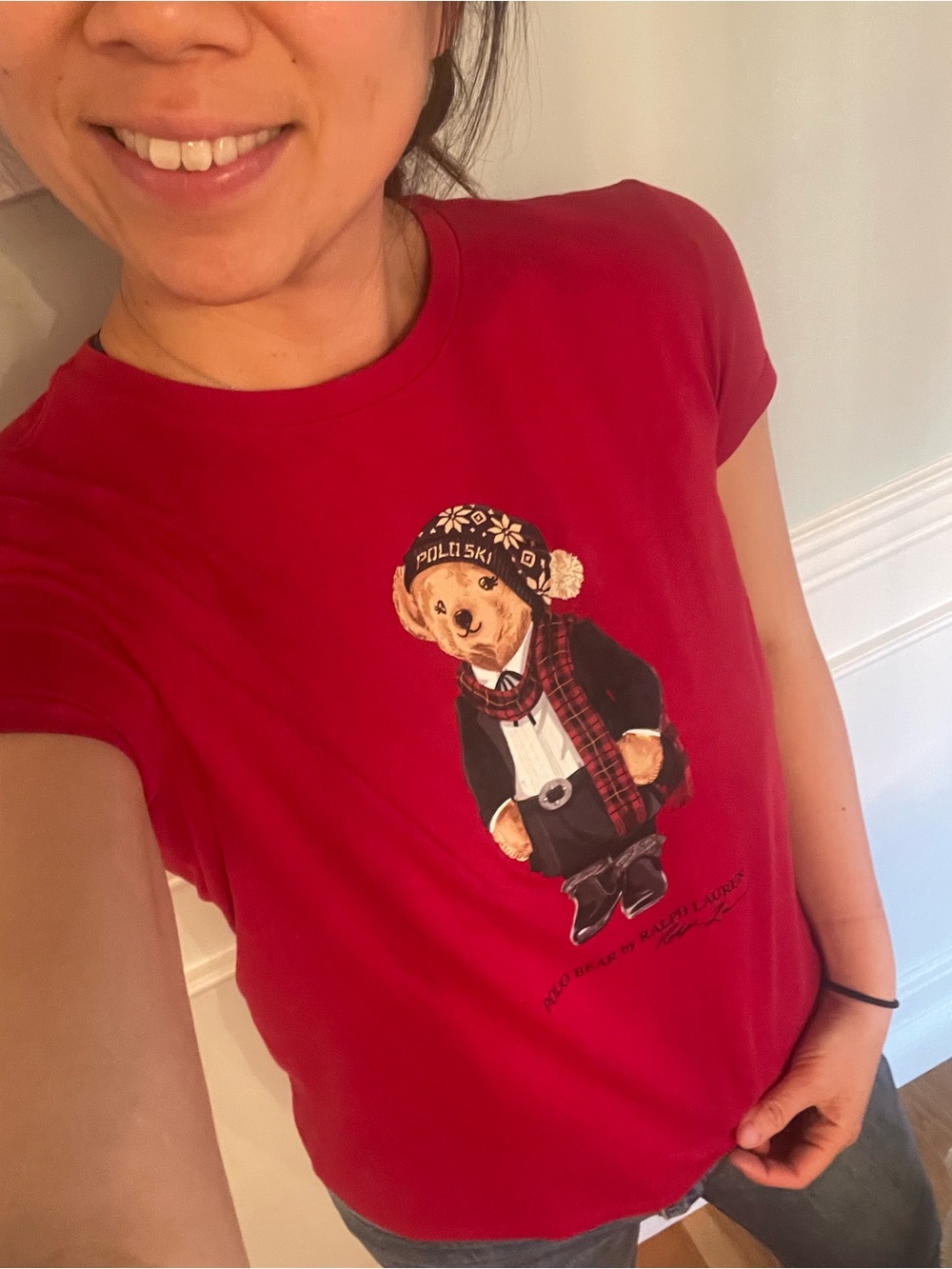 Ralph Lauren Red Polo Bear Graphic Tee